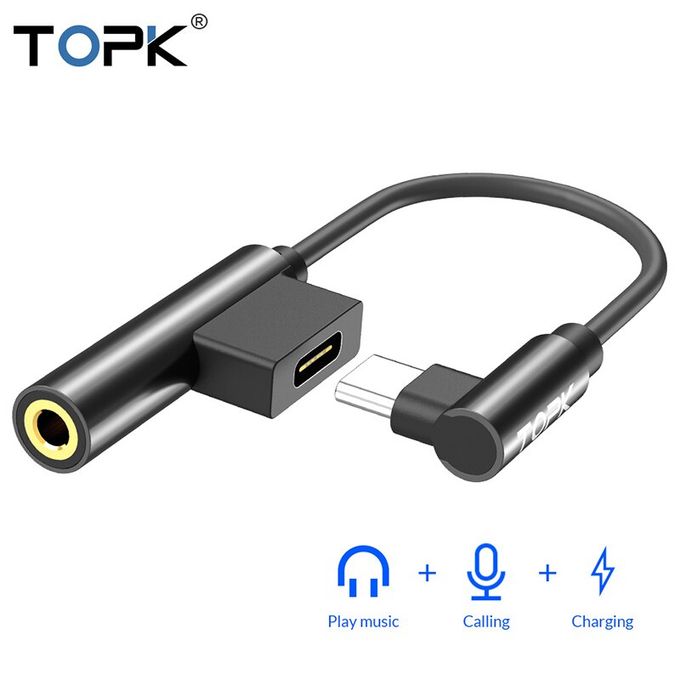 TOPK USB C to 3.5mm Audio Aux Jack Cable – TOPK Official Store