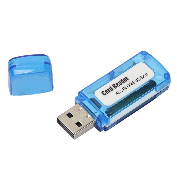 Generic 1Pc 4 in Memory Multi Card Reader for M2 SD-Blue | Jumia Nigeria