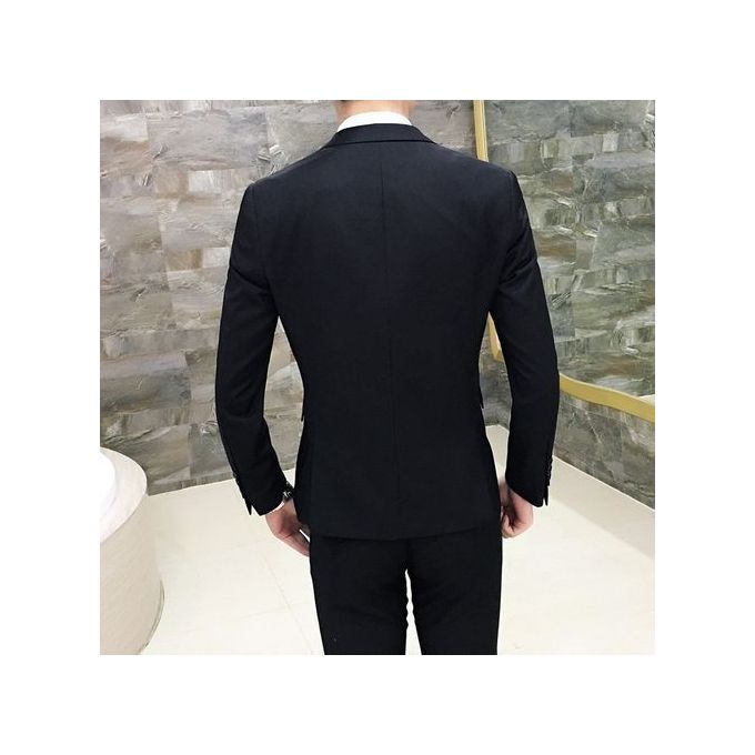 Fashion Turkish Tailor Made Slim Fit Suit For Men - Black | Jumia Nigeria