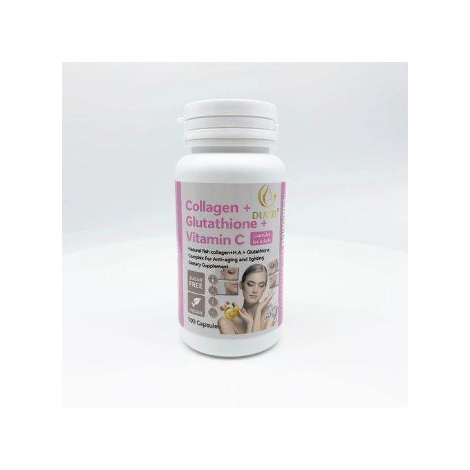 duozi collagen glutathione Duozi Collagen+Glutathione+Vitamin C 100 Capsules 1pc