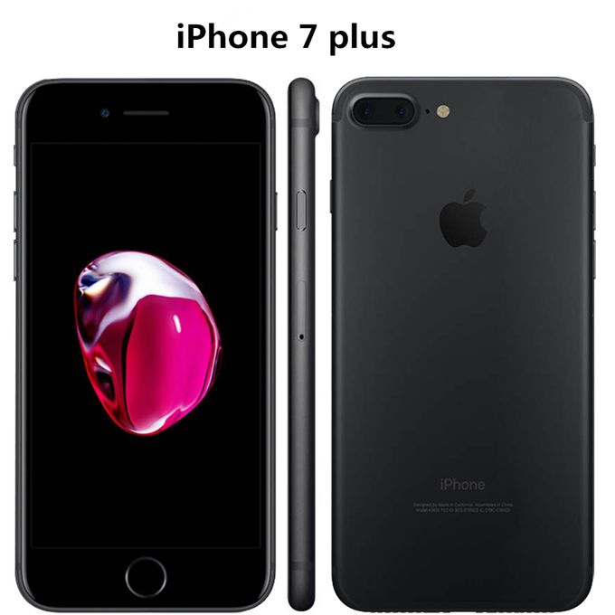 Apple IPhone 7 Plus 5.5&#39;&#39; Inch 128GB+3GB-12MP+7MP Fingerprint Smartphone (Refurbished)-Black ...