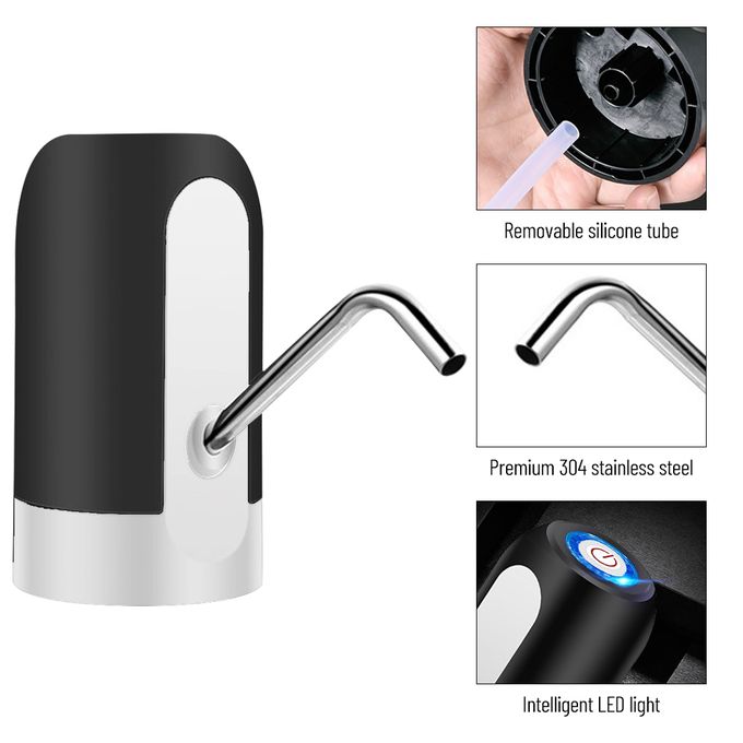 Wireless Push-button Rechargeable Electric Dispenser Water Pump with USB  Cable/304 Stainless Steel Tube for 4.5-18.9L Barrelled - AliExpress