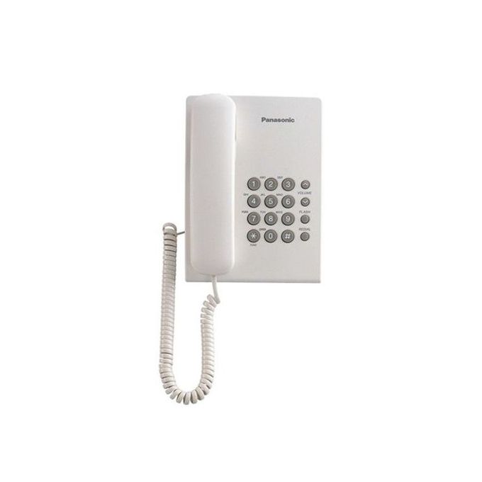 Panasonic Corded Landline Desk Phone Kx Ts500mx White Jumia Com Ng