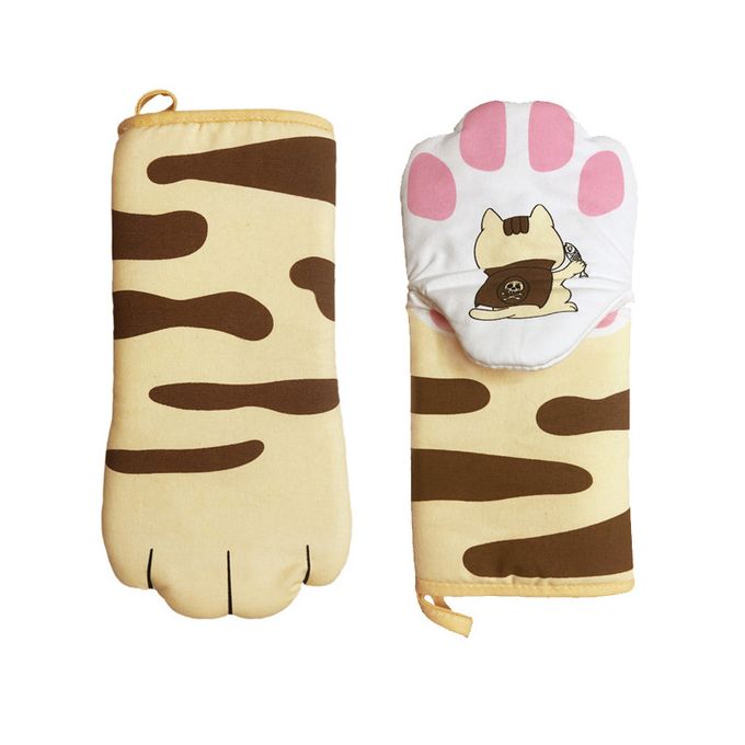 Cute Cartoon Cat Paws Oven Mitts - Chaiyat Boutique