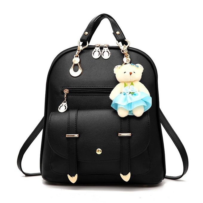 Fashion Ladies Backpack Handbag For Women Purse Satchel - Black | Jumia ...