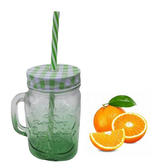 product_image_name-Generic-Smoothie Glass Bottle/Cup With Straw, Green-1