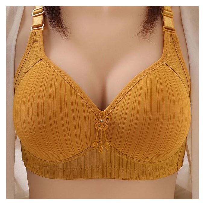 BeeYaSo Ladies No Steel Ring Bra Receiving Bra Top Support Sagging Bra  Underwear Oversize (Buy 2 Get 1 Free ) 44E 