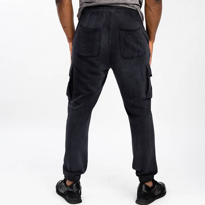 product_image_name-Only & Sons-NILO COMBAT WASHED STYLE JOGGERS - BLACK-1