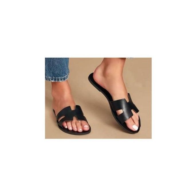 Fashion Unique And Affordable Palm Slippers For Ladies Black Jumia Nigeria