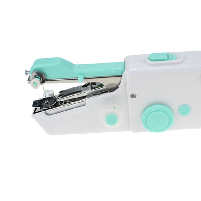 Generic Mini Sewing Machine Handheld Sewing Machine Hand Held Stitch Home  Blue