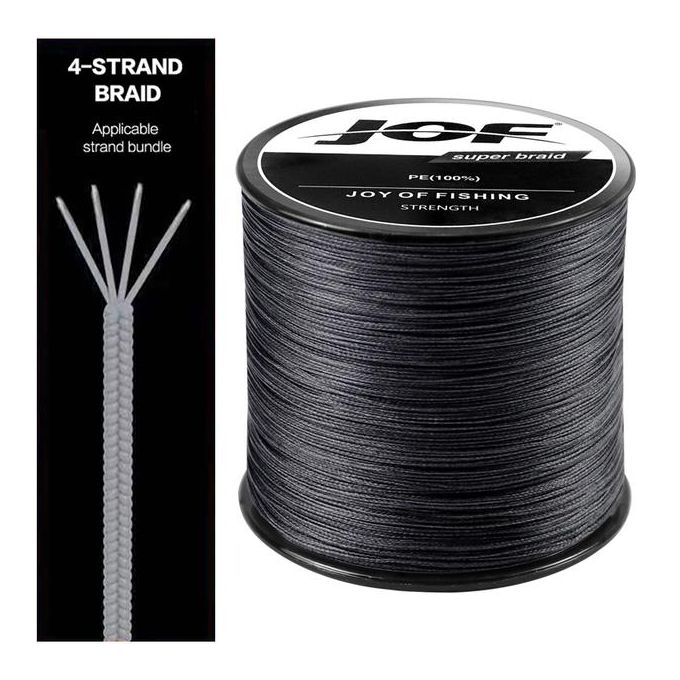 Generic Jof Braided Line 4x 300/500/1000m 9 Color All For Fishing Line  Maxdrag 82lb Multifilament Pe Line For Saltwater Sea Fishing