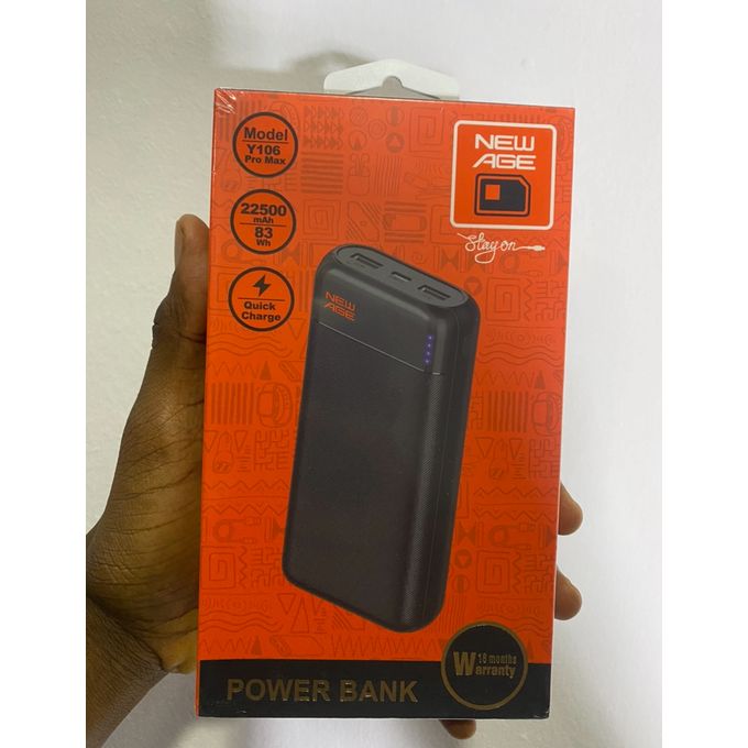 New Age 22500mA 83Wh Quick Charge Type-C Input Strong Power Bank
