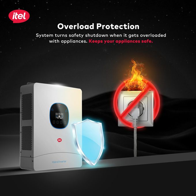 itel Energy 6kW Hybrid Solar Inverter – Dual AC Output for