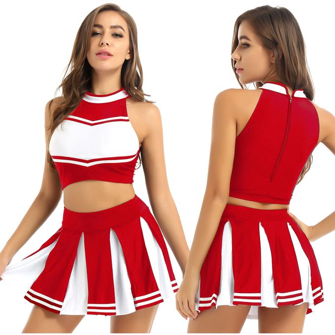 Cheerleading crop tops sales cheap