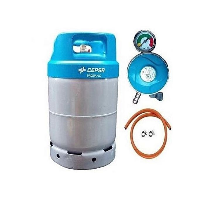 product_image_name-Cepsa-12.5kg Gas Cylinder With Metered Regulator, Hose & Clips - Blue Cap-1