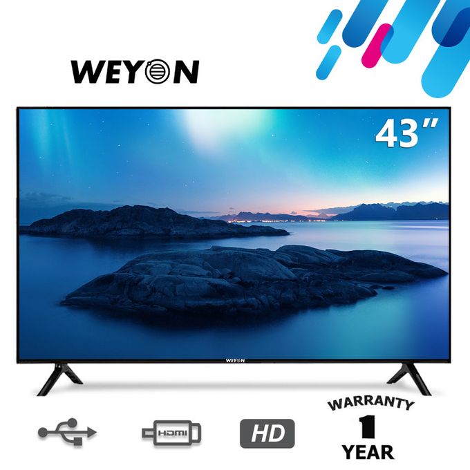 product_image_name-WEYON-43" Inches LED TV +1 Years Warranty - Black-1