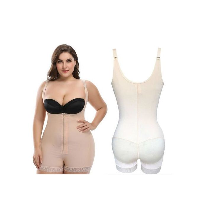  Postpartum Girdle Shapewear for Women Postoperative Compressed Skims  Bodysuit Fajas Slimming Corset Full Body Shaper (Color : Khaki, Size : X- Large) : Clothing, Shoes & Jewelry