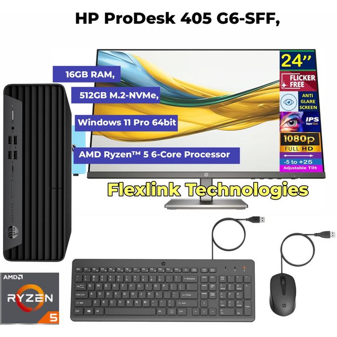 Hp ProDesk 405 G6 SFF – AMD Ryzen 5 4600G – 16GB RAM –