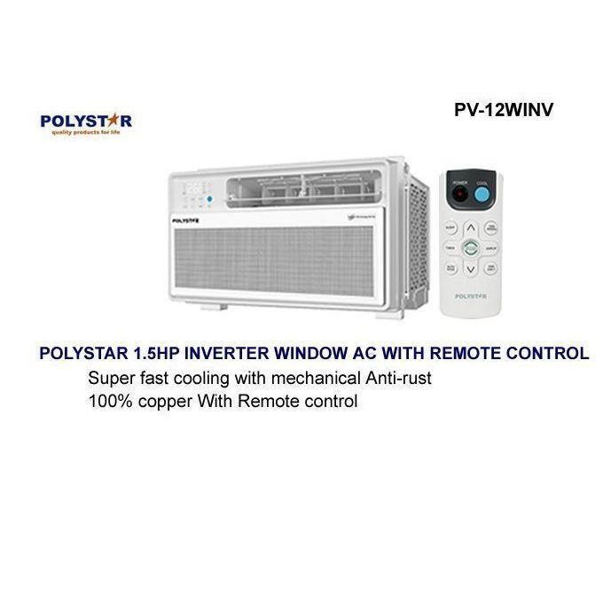 Polystar 1.5HP fast cooling gencool inverter window air