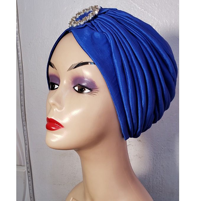 Fashion Queen Turban Cap With Brooch 
