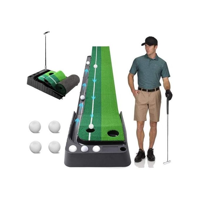  Golf Putting mat Putting Mat for Indoors Putting Green, Mini  Golf, Putting Mat Indoor Golf Matt Putting Green with Automatic Ball Return  for Indoor and Outdoor, Office : Sports 