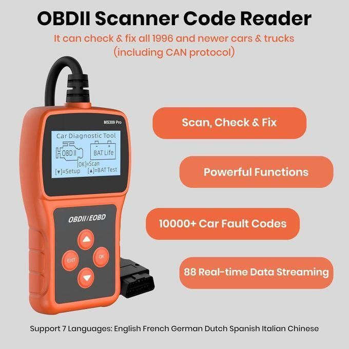 Generic OBD2 Scanner Check Engine Code Reader With Reset