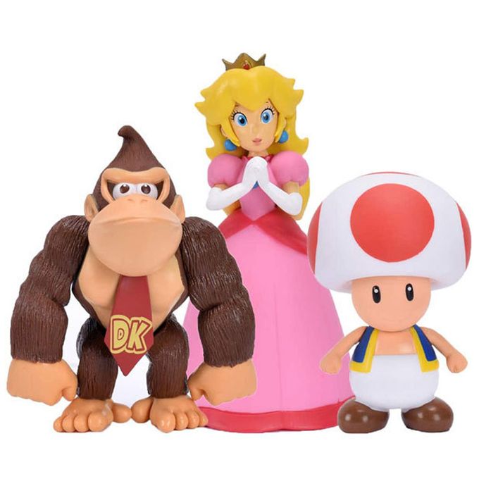 6 Pcs - set Super Mario Bros PVC Action Figurine Jouets Mario Luigi Yoshi  Champignon Donkey Kong dans - Cdiscount Jeux - Jouets