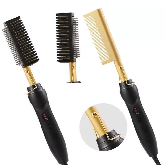 Generic 2-in-1 Electric Hot Comb Straightener – Detachable