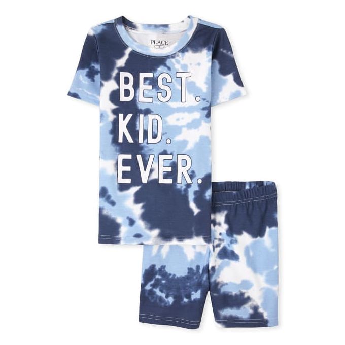 product_image_name-The Children's Place-Boys Tie Dye Slim Fit Cotton Pyjamas (Runs Small Next Size)-1