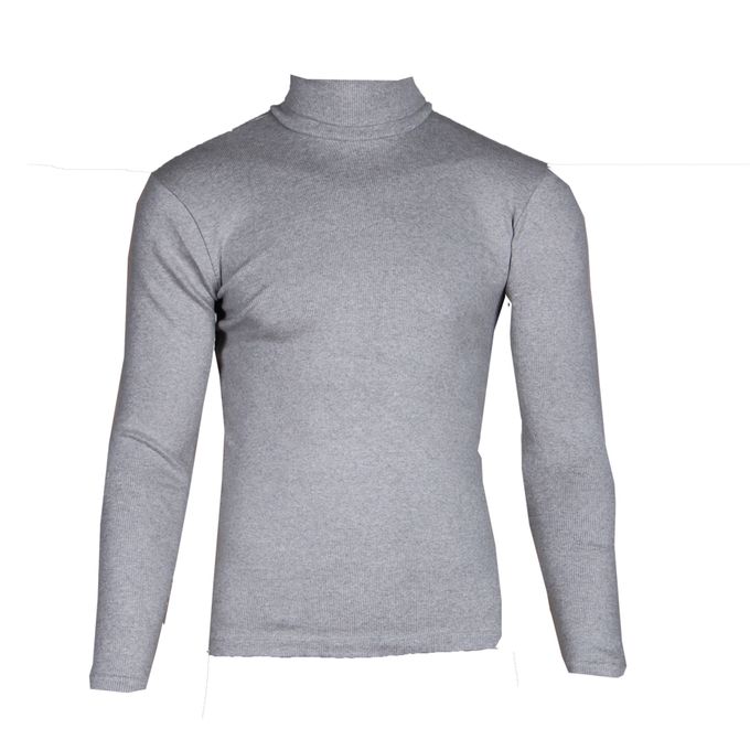 product_image_name-Fashion-Female / Male Turtle Neck Top- Ash-1