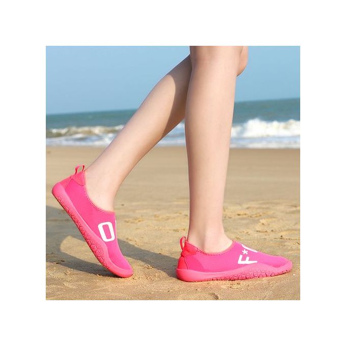 Fashion Big Size Water Shoes Beach Diving Yoga Shoes-Red