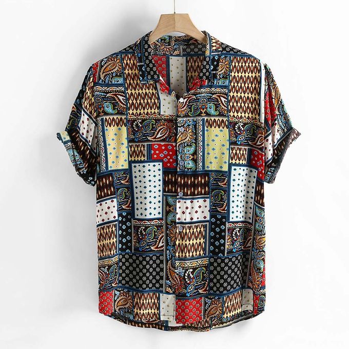Fashion Mens Vintage Ethnic Style 