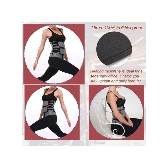COMFREE Plus Size Neoprene Sauna Waist Trainer Corset Sweat Belt for Women  Compression Band Workout Fitness 