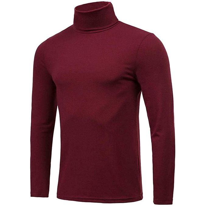 Eml Cotton Turtle Neck Long Sleeve - Wine | Jumia Nigeria