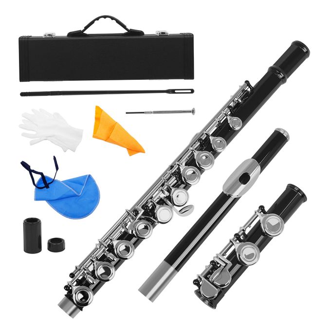 product_image_name-Generic-Western Concert Flute Cupronickel Nicke Plated 16 Holes C-1