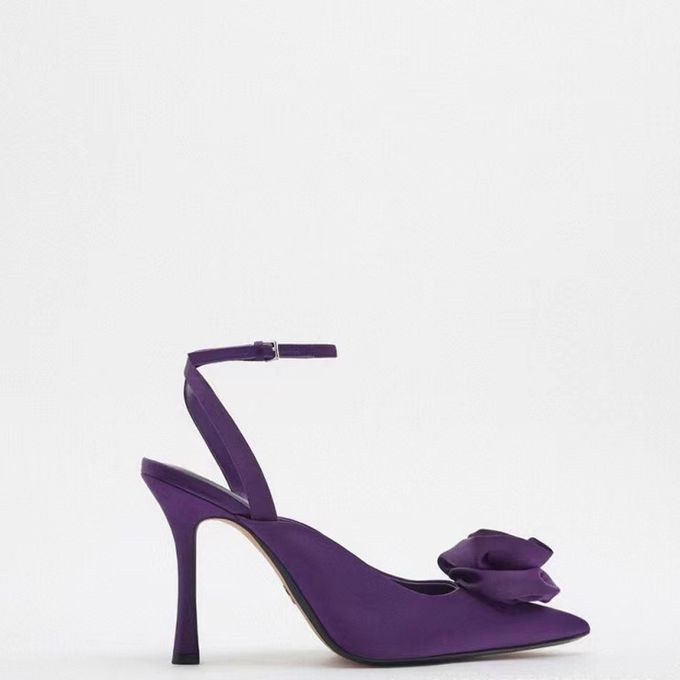 Purple best sale floral pumps
