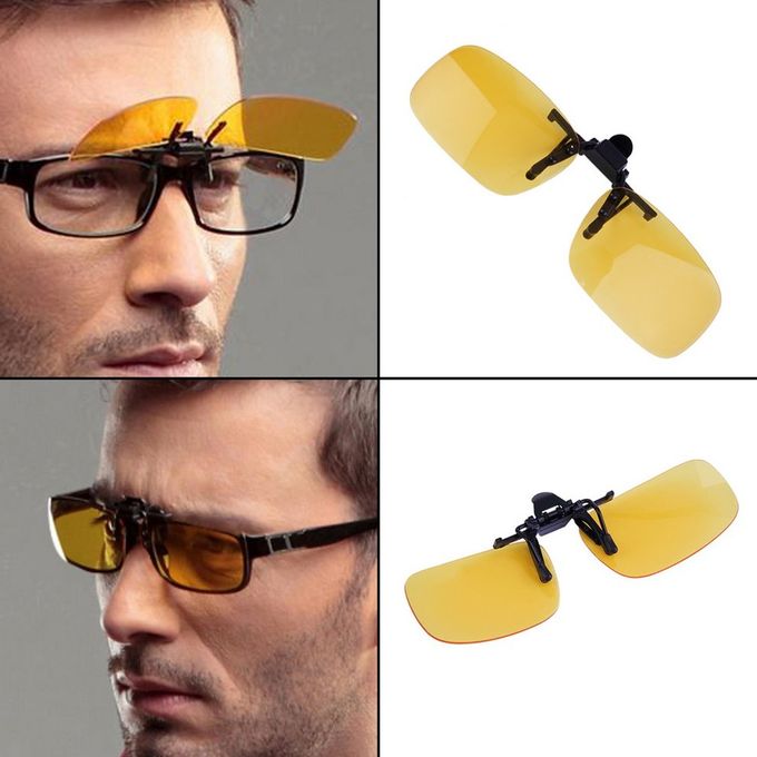 yellow flip up sunglasses