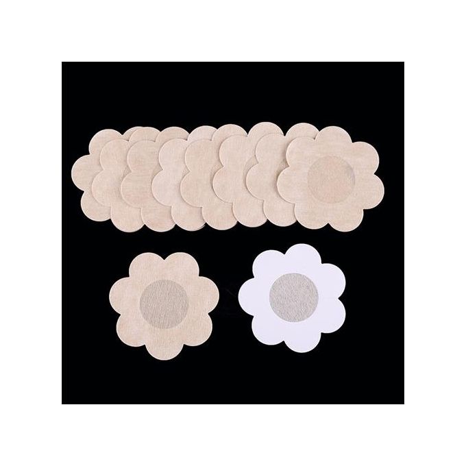 Fashion 10-Pack Disposable Breast Lift Bands Women's Seamless Bra Tapes  Non-Woven Invisible Nipple Covers