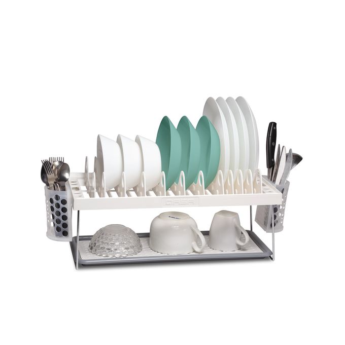 Qasa Plate Rack Dish Drainer QDR-151 Rustless Easy Clean 72E