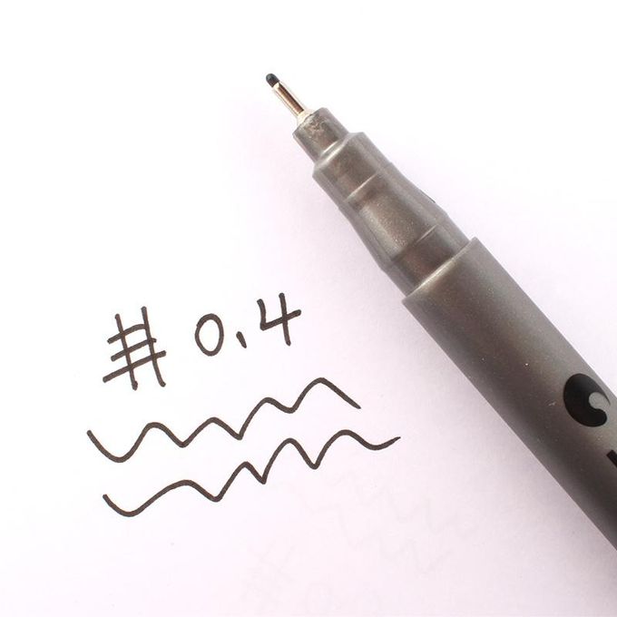 Black Fine Tip Inking Pens For Drawing Archival Ink Pen Fineliner