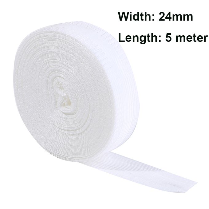 Generic (White 5meter)1/2/5M Iron-on Pants Edge Shorten Self