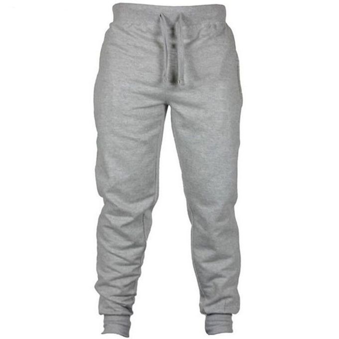 plain grey joggers