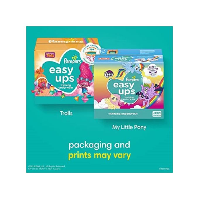 Pampers Easy Ups, Pull Up 5t-6t Training Pants For Girls 68