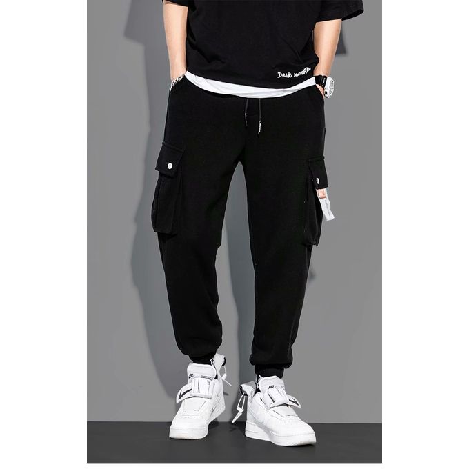 product_image_name-Fashion-Black Combat Thick Joggers-1