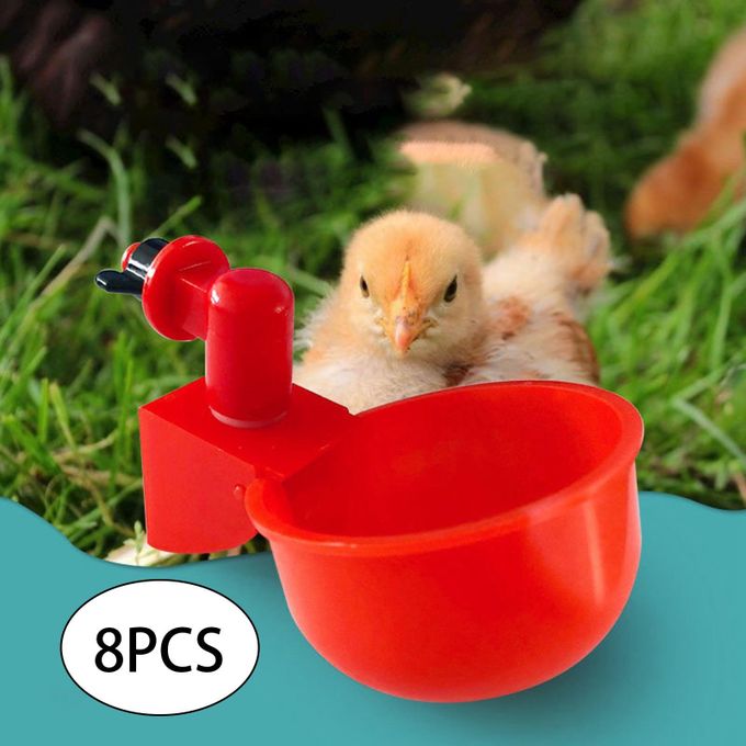 12Pcs Chicken Waterer Cups, Automatic Chicken Water Feeder with