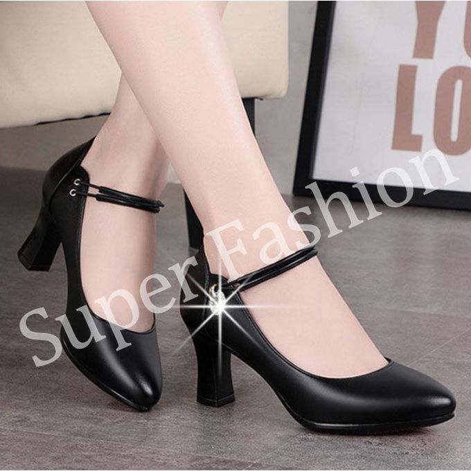 Fashion Ladies Work Shoes With One Word