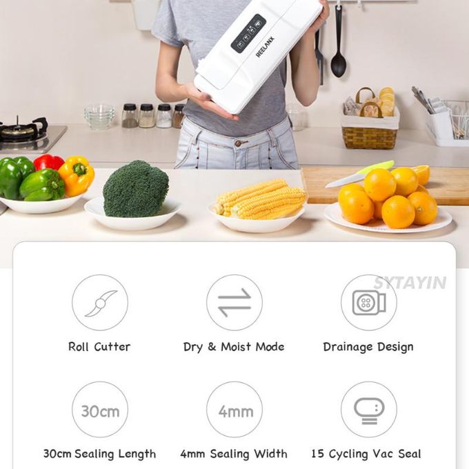 Generic Vacuum Sealer PaMachine for Kitchen Food Storage Household Vacuum  with Vacuum Bags Roll Sous Vide Vacuum Packing Machin