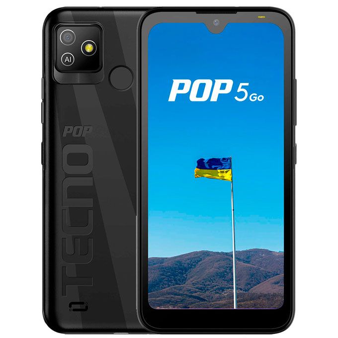 product_image_name-Tecno-Pop5 Go(BD1), Android 11 16GB/1GB - Aether Black-1