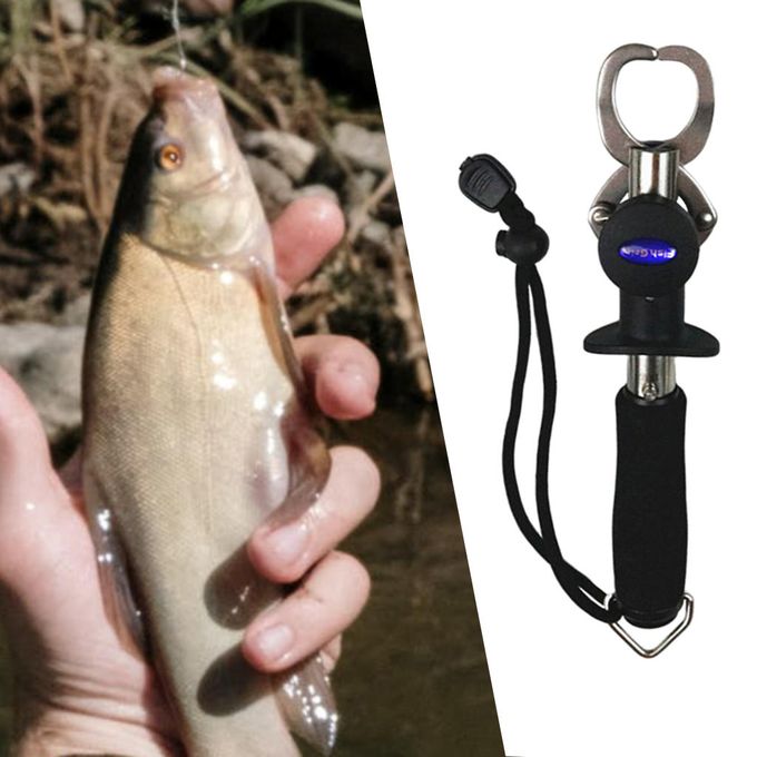 Durable Fish Lip Gripper 33lbs Portable Clip with Scale