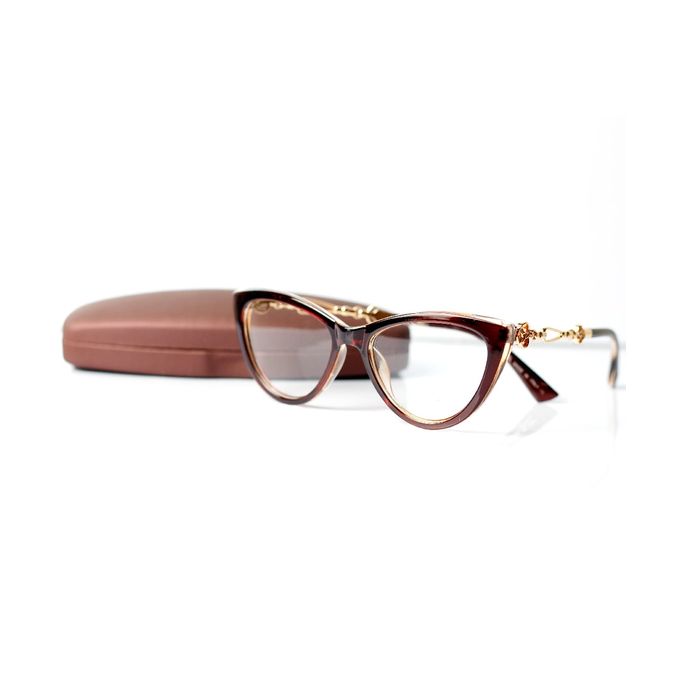 cat eye clear lens glasses